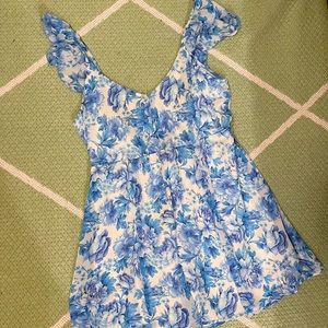 Show Me Your Mumu Mama Blues Ruffle Dress Size S